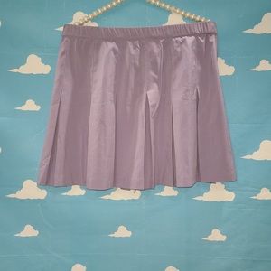 Vintage 90s Lavender Purple Pleated Skirt
